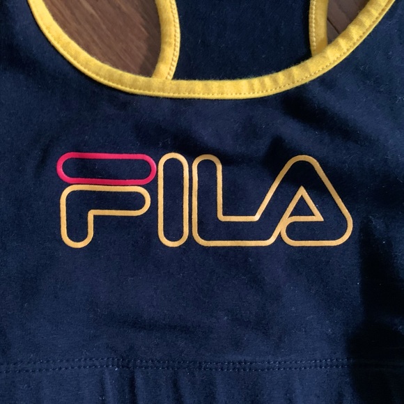 FILA Black & Gold Sports Bra | NWT | Size XS - Picture 2 of 5